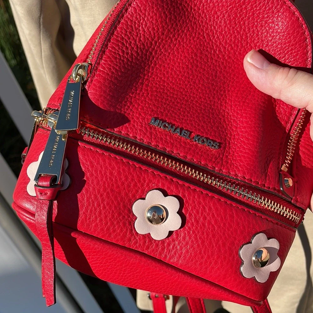 Michael Michael Kors XS Messenger Leather Backpack NWT